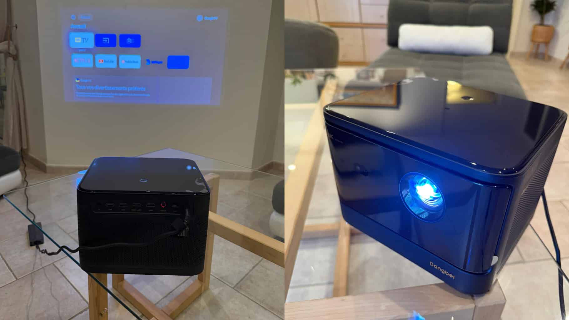 Photograph of the Dangbei DBOX02 Pro video projector