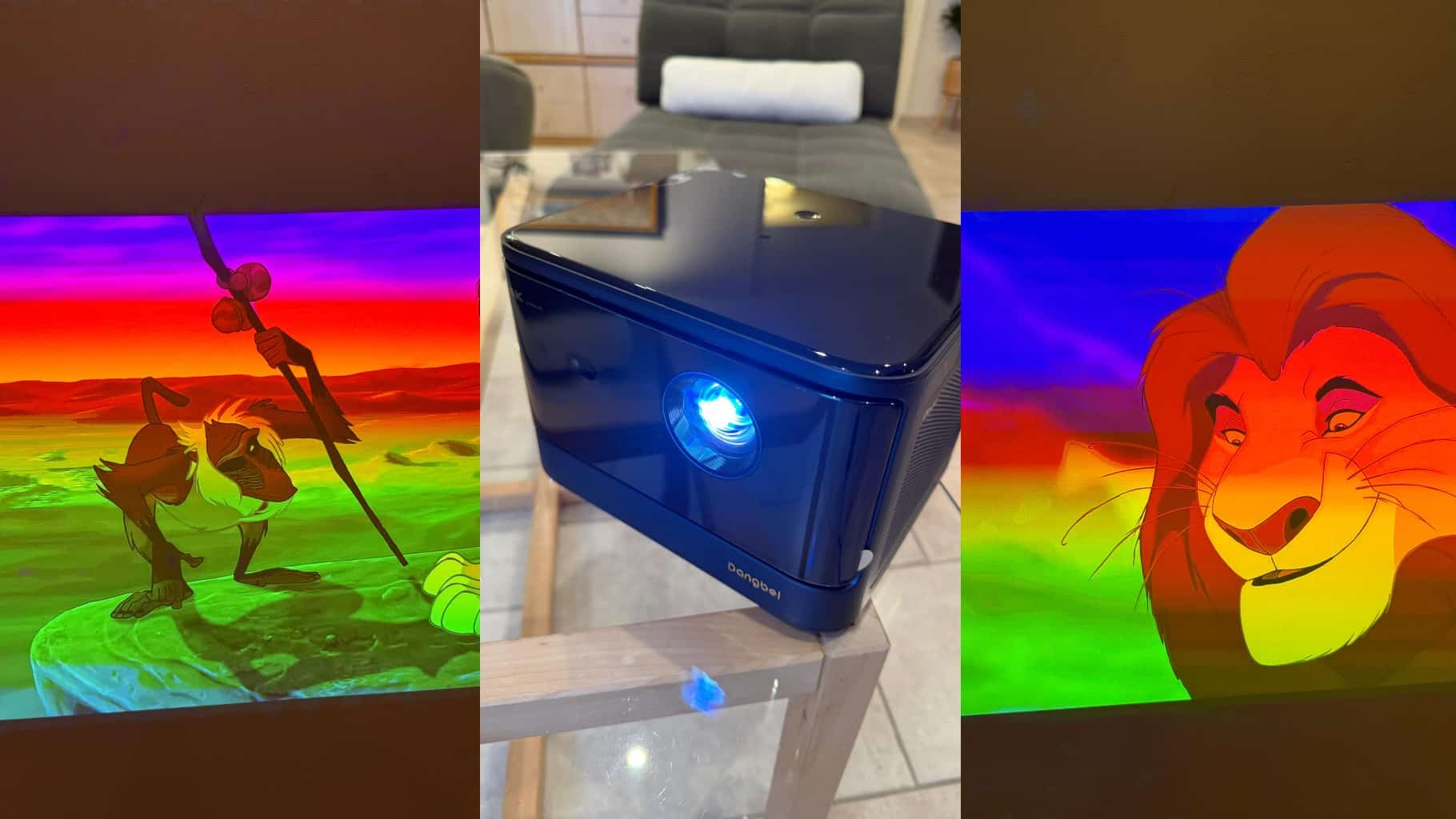 Photograph of the Dangbei DBOX02 Pro video projector