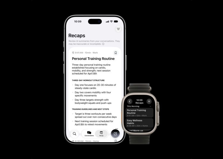 Apple Watch’s new feature listens to your chats and recaps them