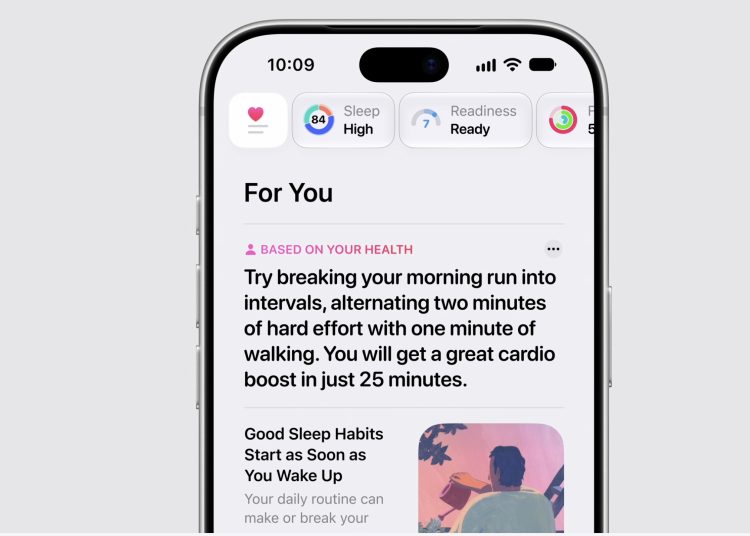 Apple’s revamped Health app will calculate your ‘health age’ and readiness score
