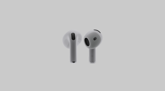 Apple AirPods 5 earbuds and their wireless charging case